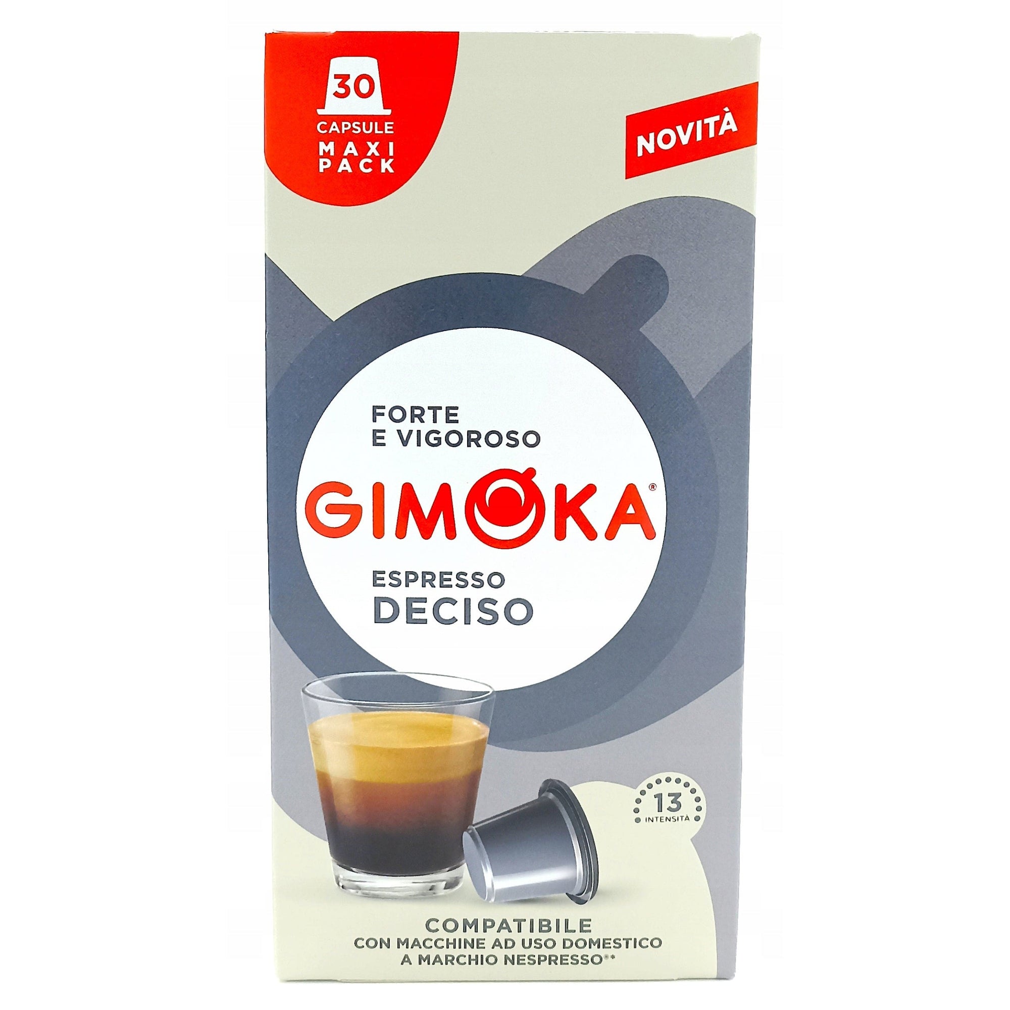 Produkt GIMOKA Kapsułki do ekspresu Kapsułki do ekspresu GIMOKA Deciso Nespresso 30 sztuk 100068