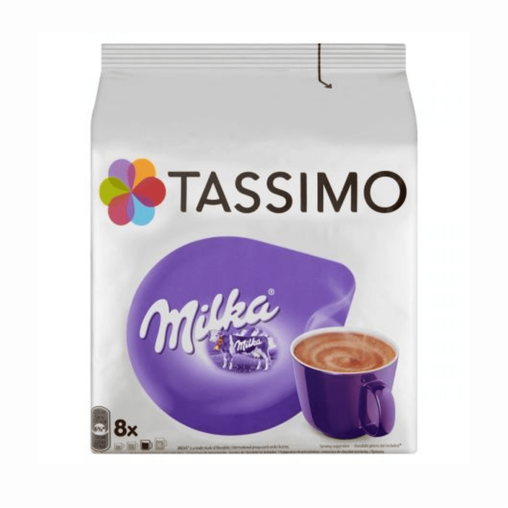 Produkt TASSIMO Kapsułki do ekspresu Kapsułki do ekspresu TASSIMO Czekolada Milka 8 sztuk 100492