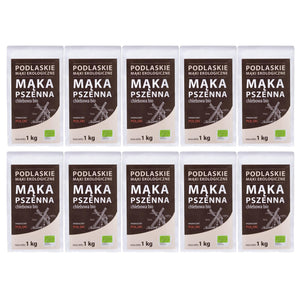 Produkt BIOLIFE 10x MĄKA PSZENNA CHLEBOWA BIO 1 kg - BIO LIFE (MĄKI PODLASKIE) K_046741_10