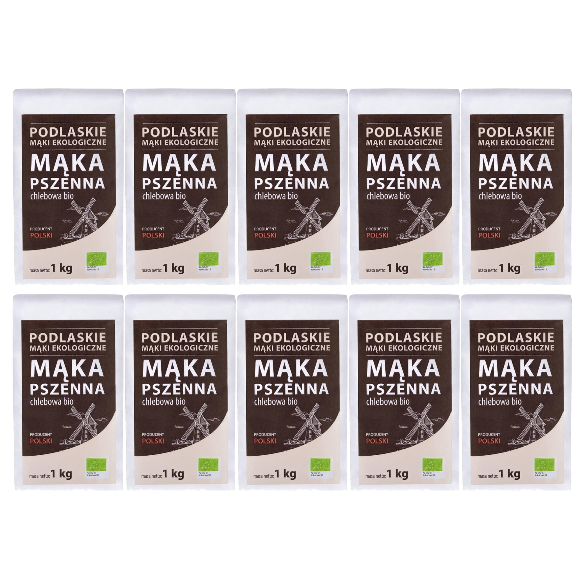 Produkt BIOLIFE 10x MĄKA PSZENNA CHLEBOWA BIO 1 kg - BIO LIFE (MĄKI PODLASKIE) K_046741_10