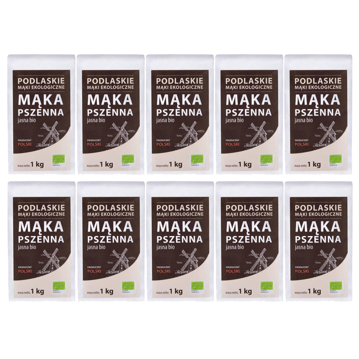 Produkt BIOLIFE 10x Mąka pszenna jasna BIOLIFE ekologiczna BIO 1kg K_046745_10