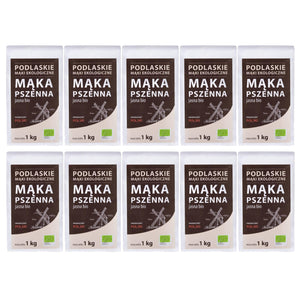 Produkt BIOLIFE 10x Mąka pszenna jasna BIOLIFE ekologiczna BIO 1kg K_046745_10