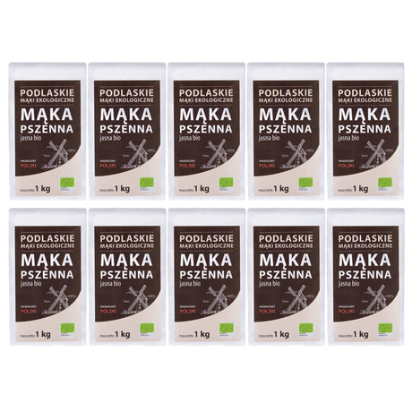 Produkt BIOLIFE 10x Mąka pszenna jasna BIOLIFE ekologiczna BIO 1kg K_046745_10