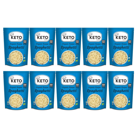 Produkt KETO CHEF (makarony konjac) 10x MAKARON KETO (KONJAC TYPU NOODLE SPAGHETTI) BEZGLUTENOWY BIO 270 g - KETO CHEF K_049523_10