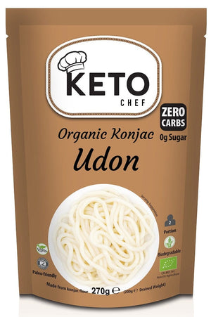 Produkt KETO CHEF (makarony konjac) 10x MAKARON KETO (KONJAC TYPU NOODLE UDON) BEZGLUTENOWY BIO 270 g - KETO CHEF K_049522_10