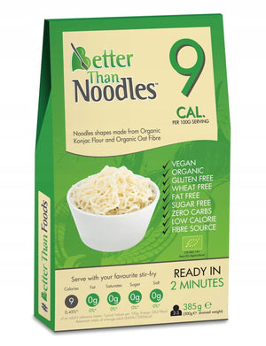 Produkt BETTER THAN FOODS (makarony konjac) 10x MAKARON (KONJAC TYPU NOODLE) BEZGLUTENOWY BIO 385 g (300 g) - BETTER THAN FOODS K_046611_10