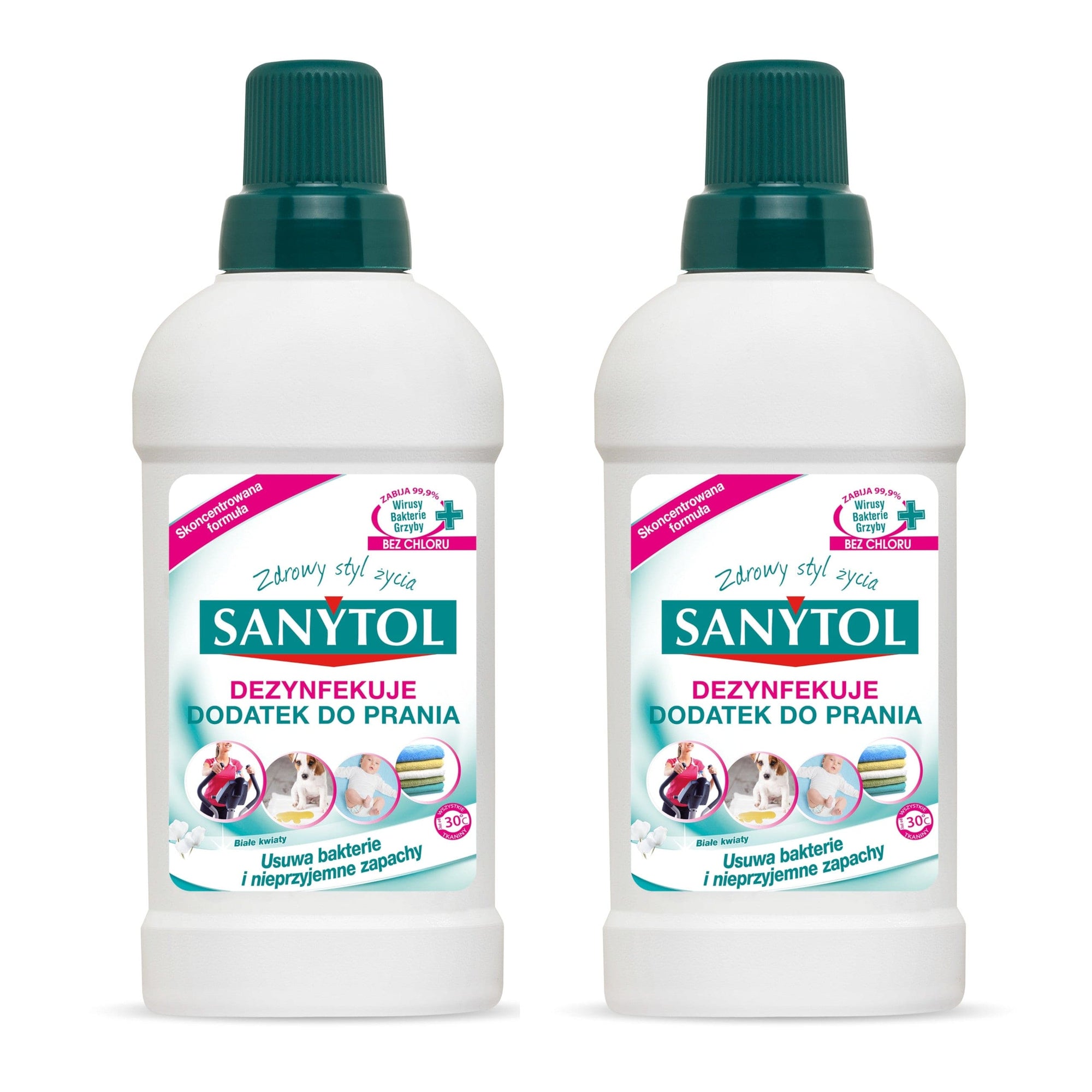Produkt SANYTOL 2x Dodatek dezynfekujący do prania SANYTOL białe kwiaty 500 ml K_S01259_2