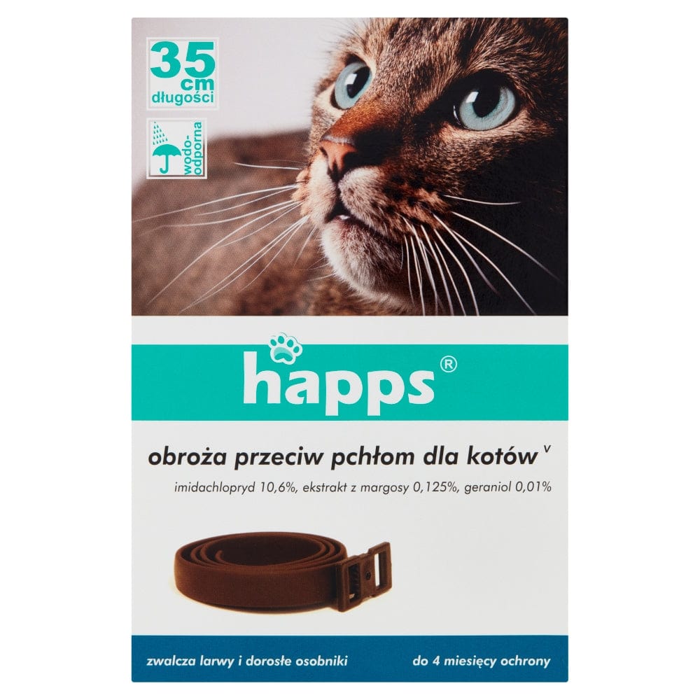 Produkt HAPPS Akcesoria dla kota Obroża dla kotów HAPPS przeciw pchłom 35 cm S01371