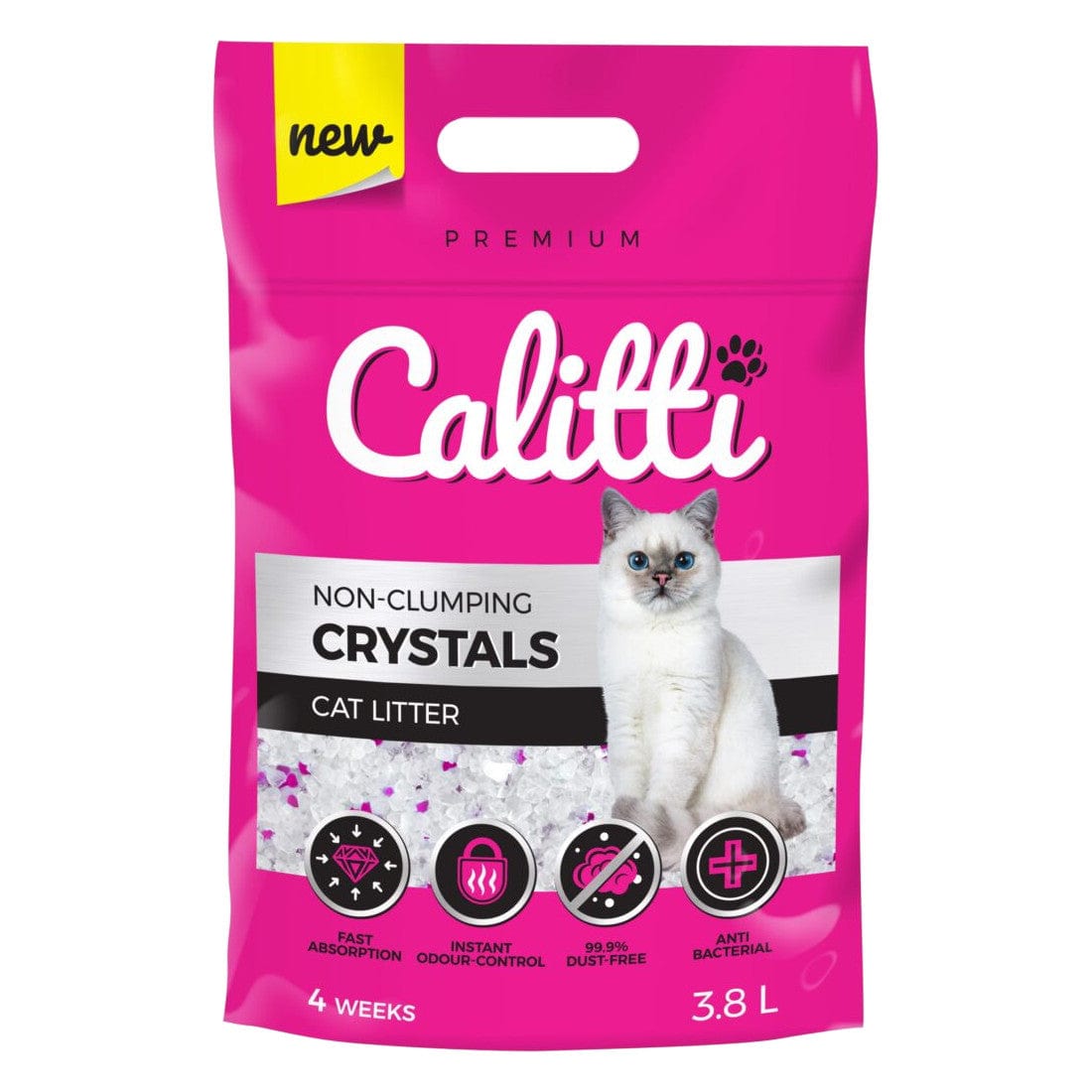 Produkt CALITTI Akcesoria dla kota Żwirek dla kota CALITTI Crystals silikonowy 3,8L V03300