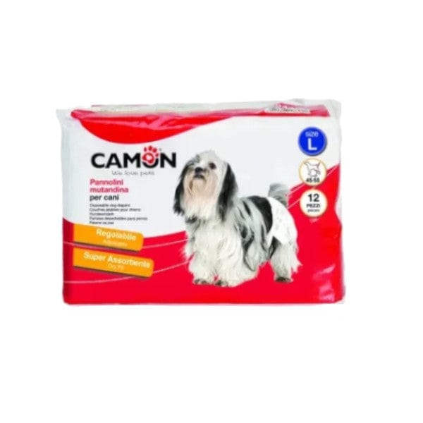 Produkt CAMON Akcesoria dla psa Pieluchy dla psów CAMON rozmiar L jednorazowe 12 szt 034394