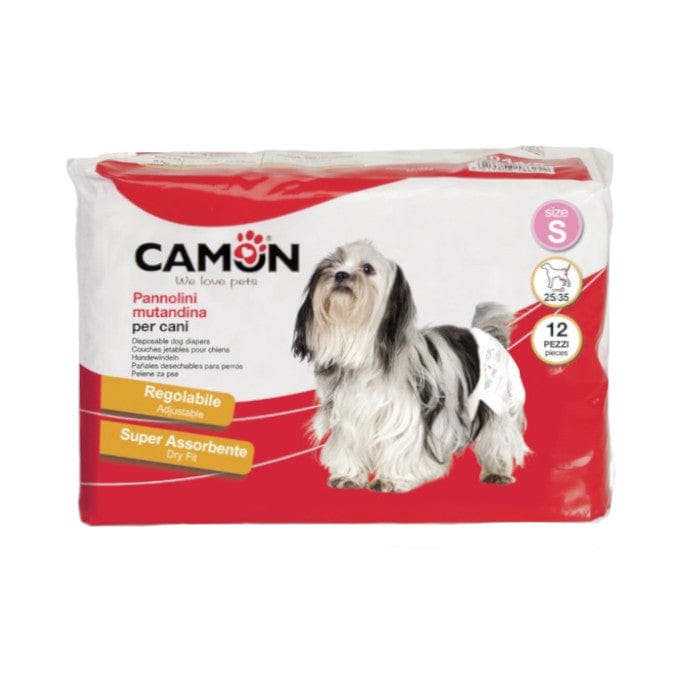 Produkt CAMON Akcesoria dla psa Pieluchy dla psów CAMON rozmiar S jednorazowe 12 szt 034392