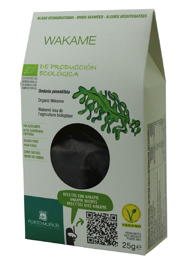 Produkt PORTO MUINOS (algi morskie) ALGI MORSKIE SUSZONE - WAKAME BIO 25 g - PORTO MUINOS 8437001476268