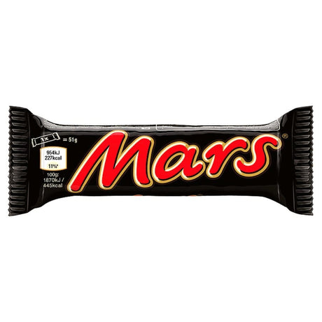 Produkt MARS Batony Baton Czekoladowy MARS z nugatowym nadzieniem 51 g 013006