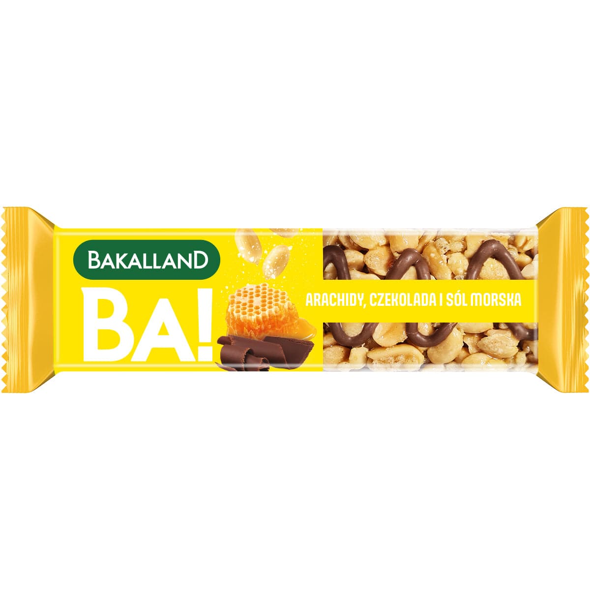 Produkt BAKALLAND Batony Baton Nuts Arachid z Czekoladą BAKALLAND BA! 30 g S01639