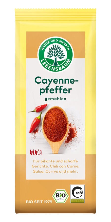 Produkt LEBENSBAUM (przyprawy, herbaty, kawy) CHILI (PIEPRZ CAYENNE) BIO 50 g - LEBENSBAUM 4012346157009