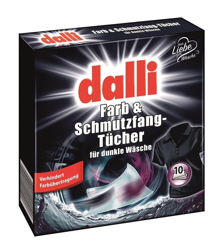 Produkt DALLI Chusteczki do prania Chusteczki do prania DALLI do ciemnych tkanin 10 szt 003041