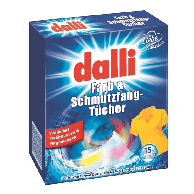 Produkt DALLI Chusteczki do prania Chusteczki do prania DALLI wyłapujące kolor 15 szt 003039