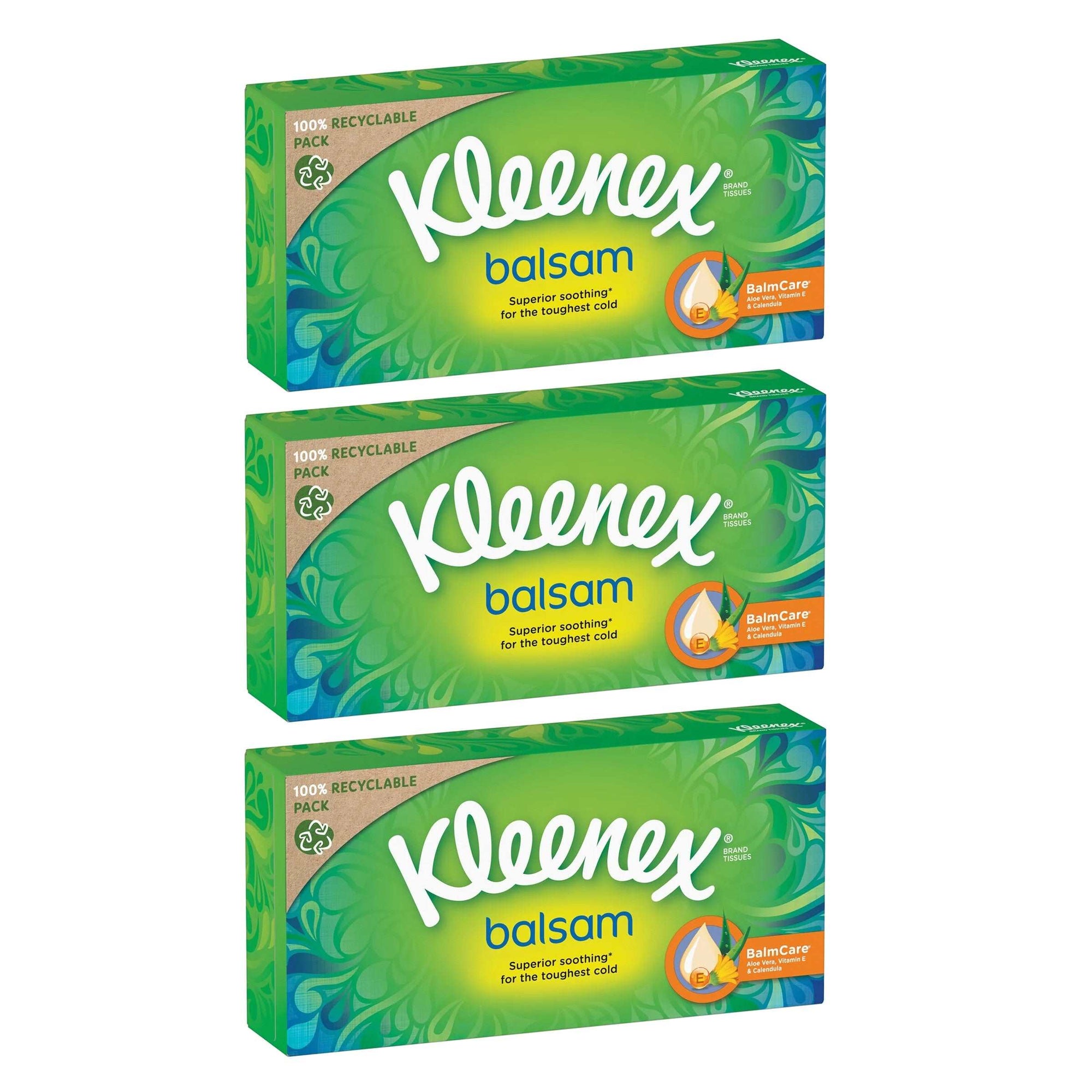 Produkt KLEENEX Chusteczki higieniczne 3x Chusteczki higieniczne KLEENEX Balsam Box 64 szt K_029846_3