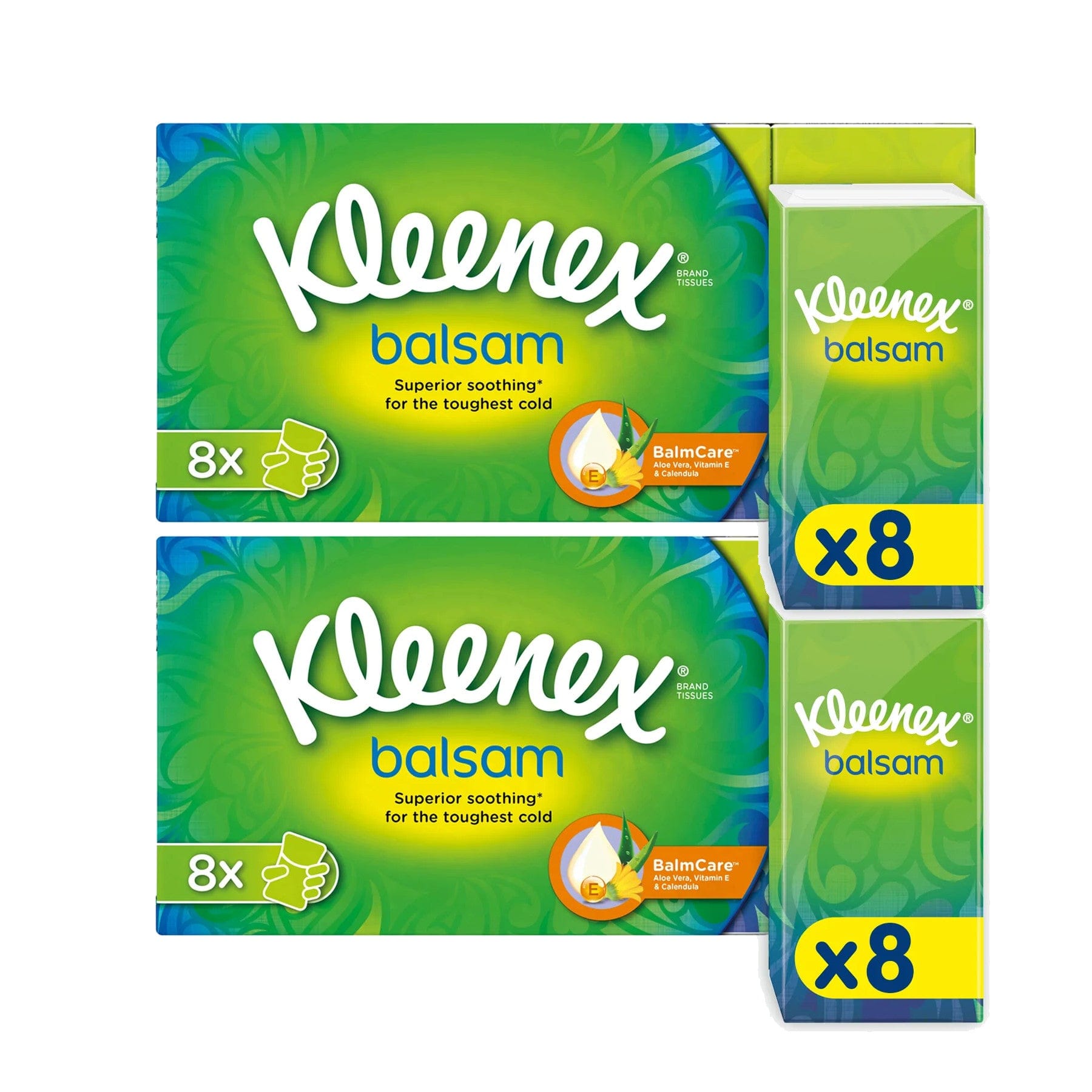 Produkt KLEENEX Chusteczki higieniczne Chusteczki higieniczne KLEENEX Balsam 2x 8szt K_020418_2