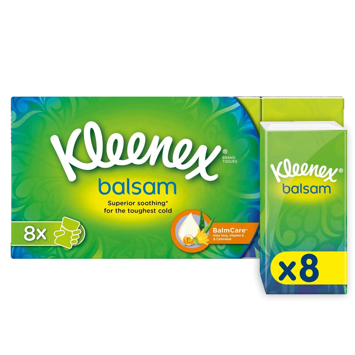 Produkt KLEENEX Chusteczki higieniczne Chusteczki higieniczne KLEENEX Balsam 2x 8szt K_020418_2
