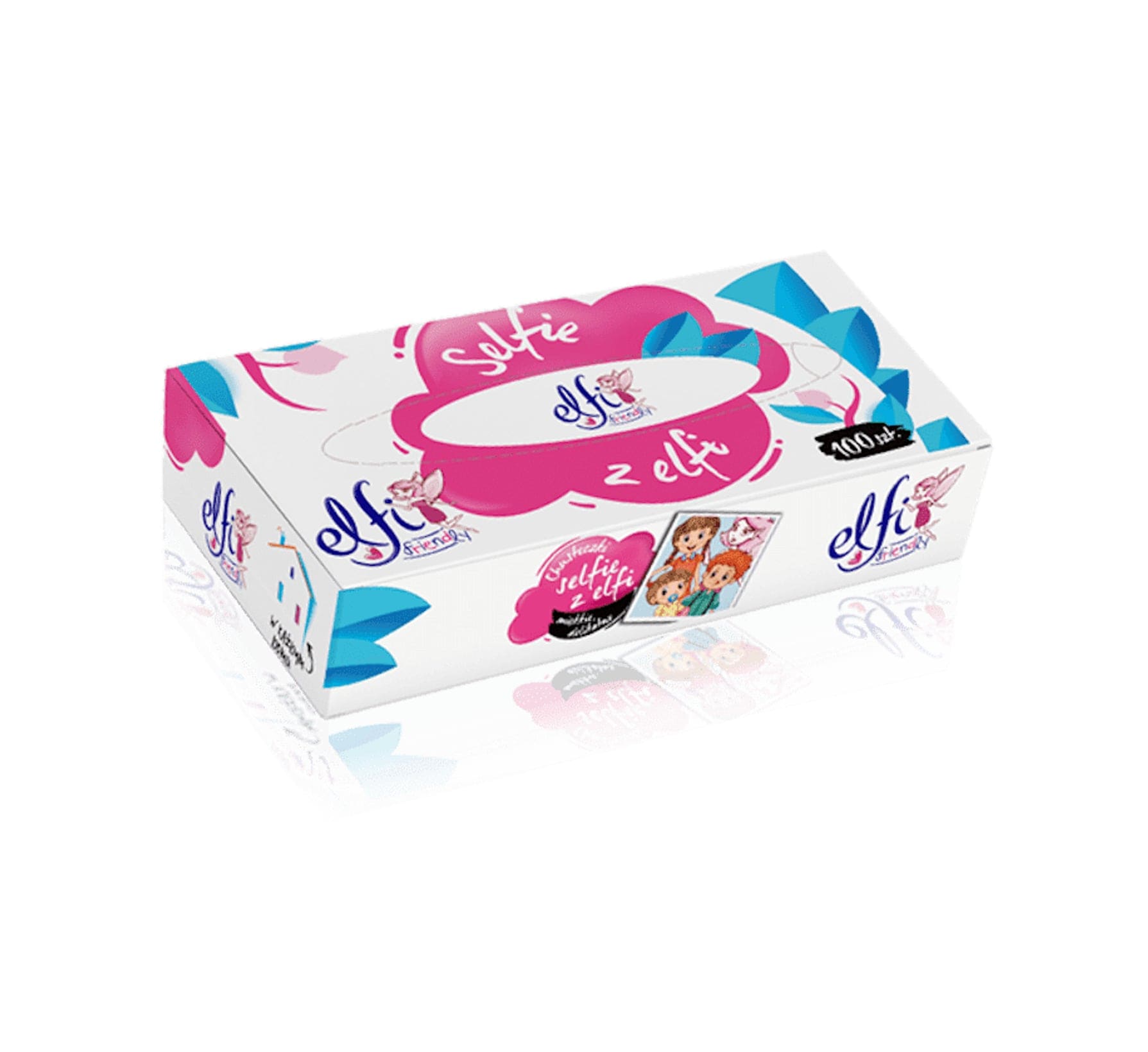 Produkt ELFI Chusteczki higieniczne Chusteczki w kartoniku ELFI 2-warstwy 100 szt. S00472