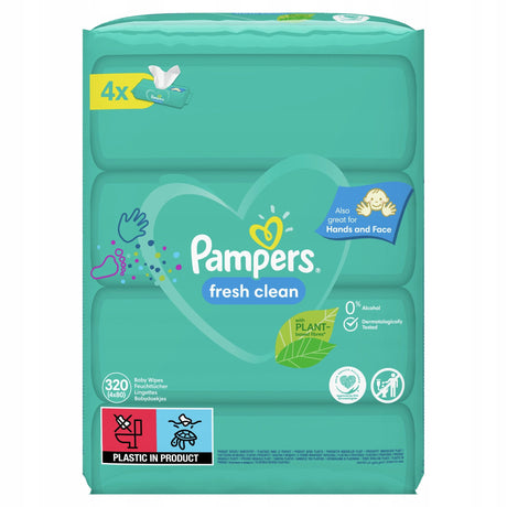 Produkt PAMPERS Chusteczki nawilżane Chusteczki nawilżane PAMPERS Fresh Clean 4x 80 szt. S01142