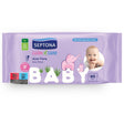 Produkt SEPTONA Chusteczki nawilżane Chusteczki nawilżane SEPTONA Baby dla dzieci i niemowląt z aloesem 60szt 052390