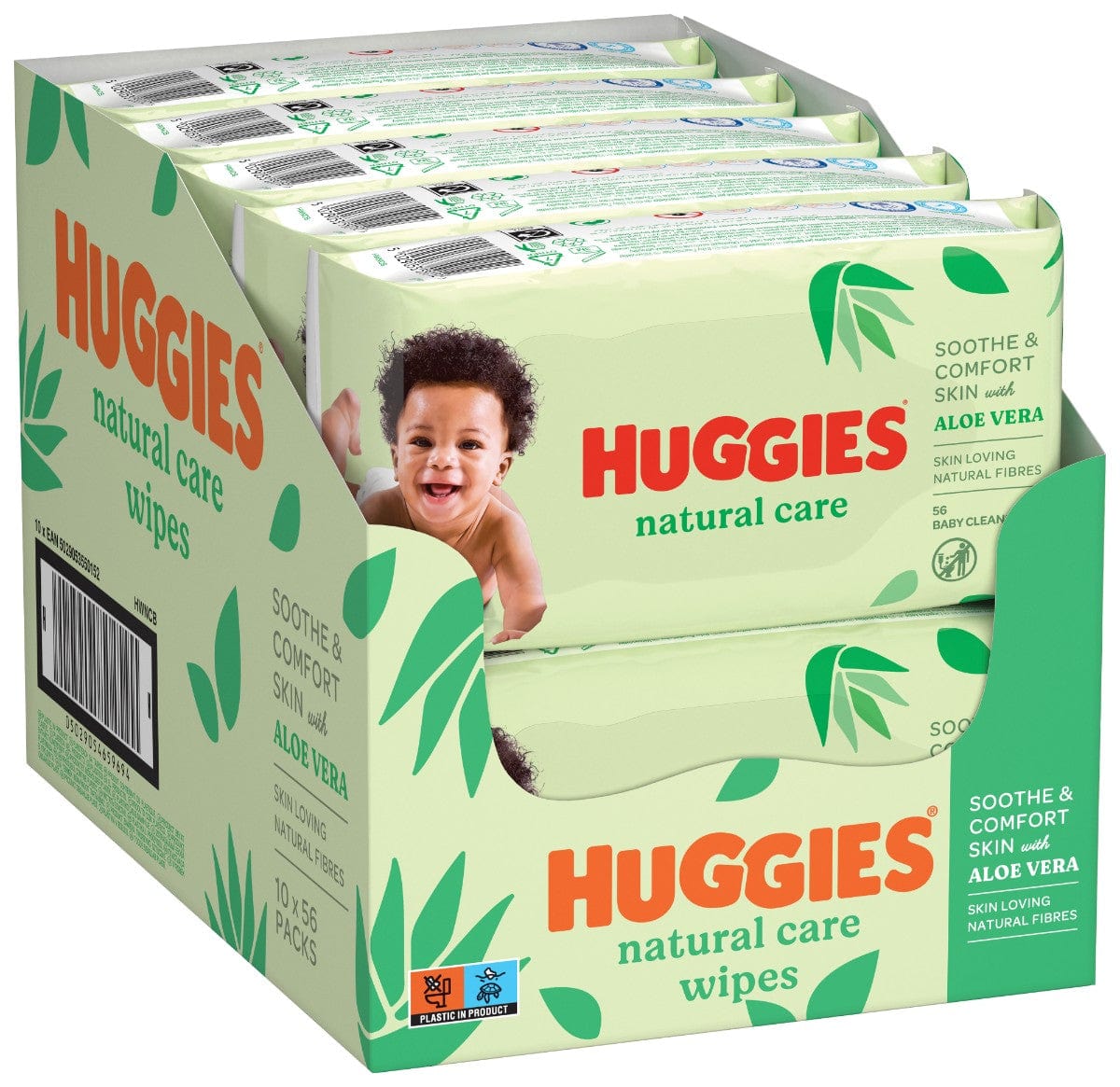 Produkt HUGGIES Chusteczki nawilżane 10x Chusteczki nawilżane HUGGIES Natural Care 56 szt 013149