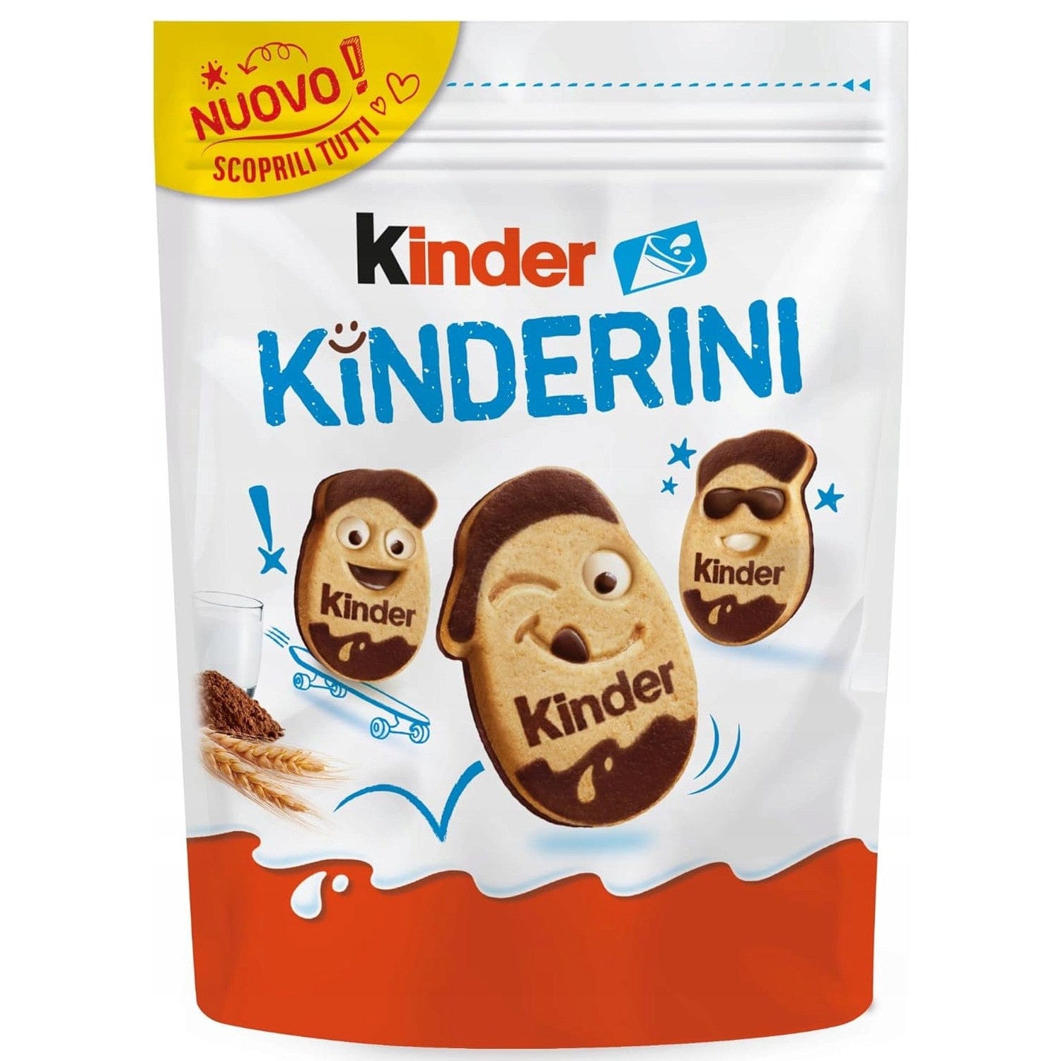 Produkt KINDER Ciastka Ciasteczka kruche KINDER Kinderini ciastka mleczno-kakaowe 250g 038356