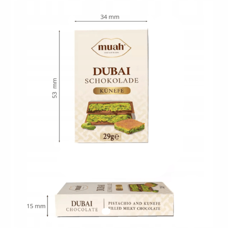 Produkt MUAH Czekolada Mini Czekolada Dubajska MUAH A'la Dubai 29g 003192