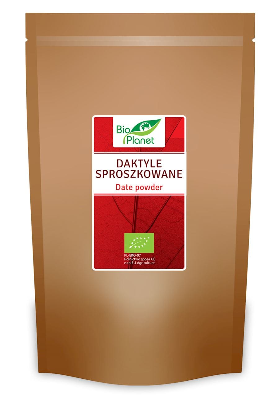 Produkt BIO PLANET - seria CZERWONA (cukry, syropy) DAKTYLE SPROSZKOWANE BIO 800 g - BIO PLANET 5902983785620