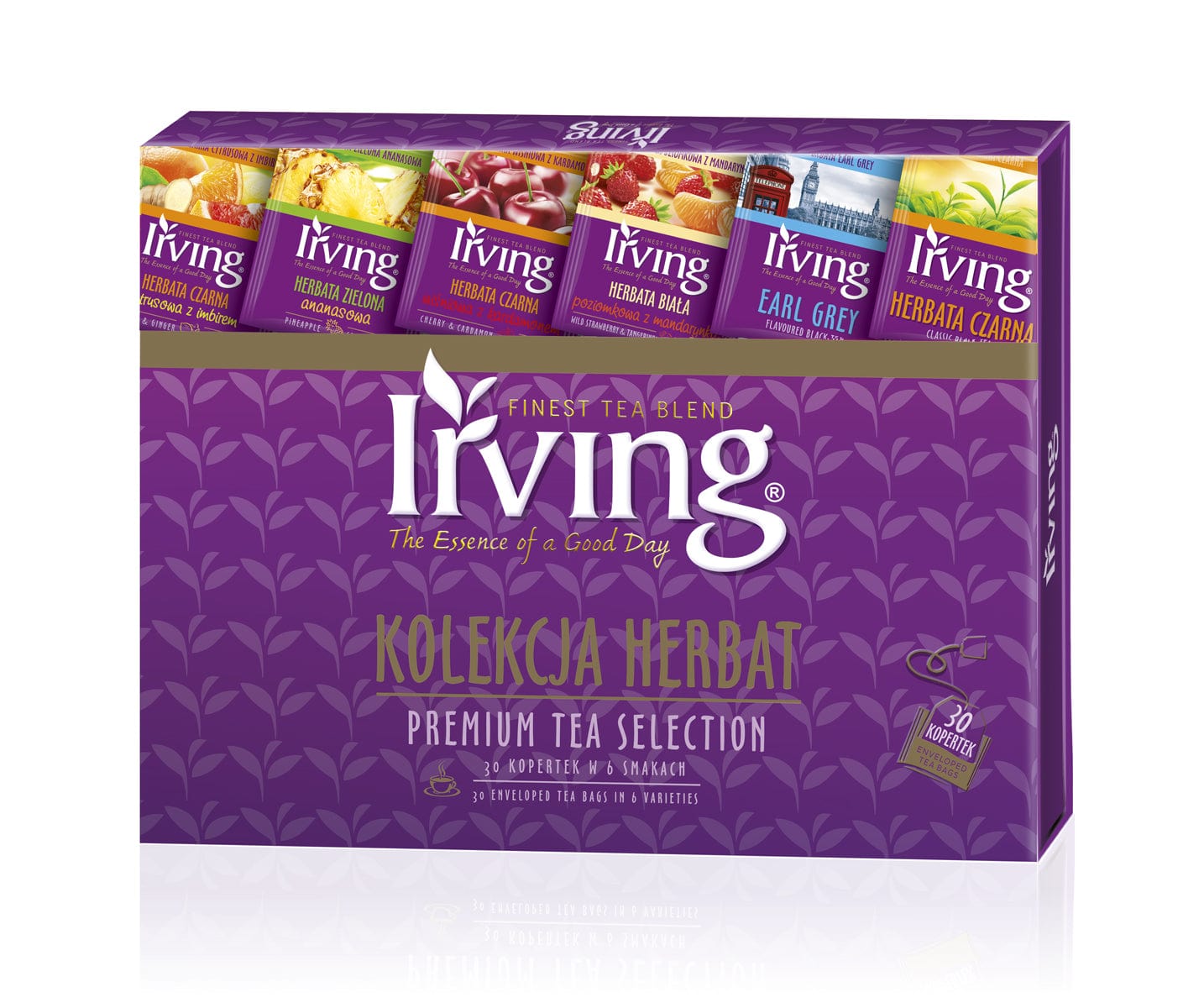 Produkt IRVING Herbata Bombonierka herbaciana IRVING kompozycja 6 smaków 30 szt 000418