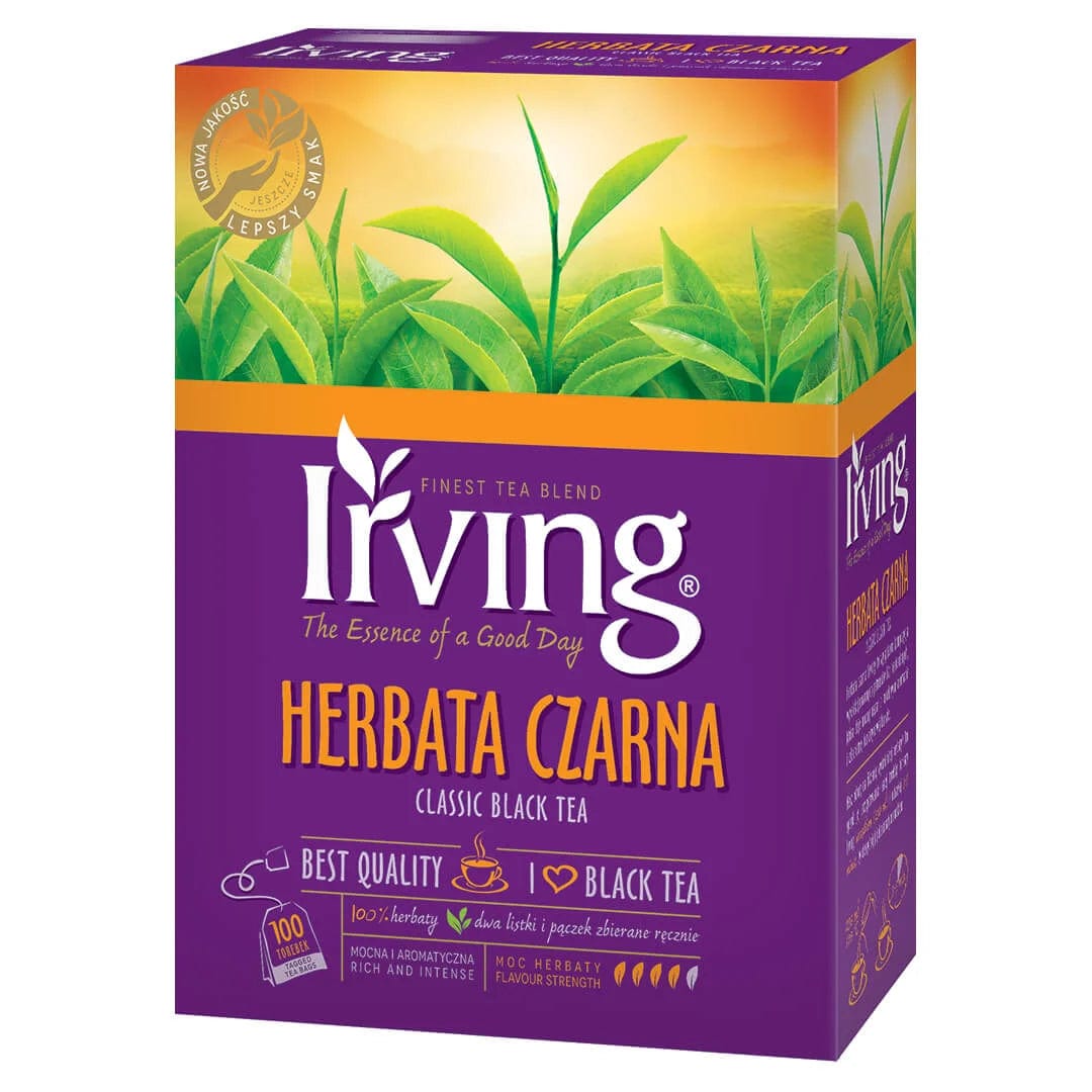 Produkt IRVING Herbata czarna ekspresowa IRVING w torebkach 100 szaszetek 027050