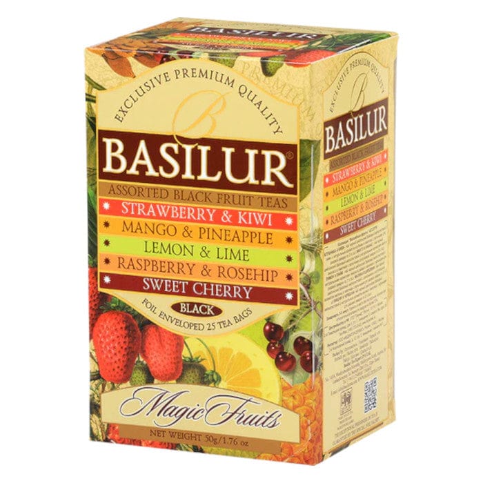 Produkt BASILUR Herbata czarna Herbata owocowa czarna BASILUR Magic Fruits 5 smaków 25x 2g 052517