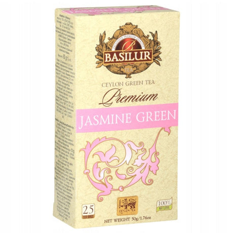 Produkt BASILUR Herbata zielona Herbata zielona cejlońska BASILUR Premium Jasmine Green 25x 2g 052520