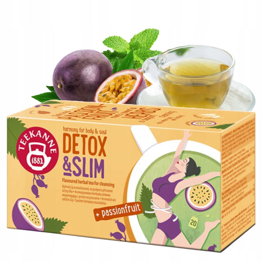 Produkt TEEKANNE Herbata zielona Herbata zielona ziołowa TEEKANNE Detox Slim Pasionfruit 20 szt 000633