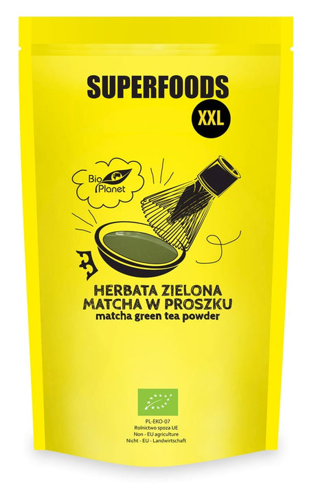 Produkt BIO PLANET - seria SUPERFOODS HERBATA ZIELONA MATCHA BIO 500 g - BIO PLANET 047269