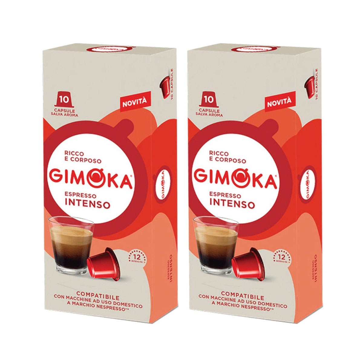 Produkt GIMOKA Kapsułki do ekspresu 2x Kapsułki do ekspresu GIMOKA Intenso Nespresso 10 sztuk K_100052_2