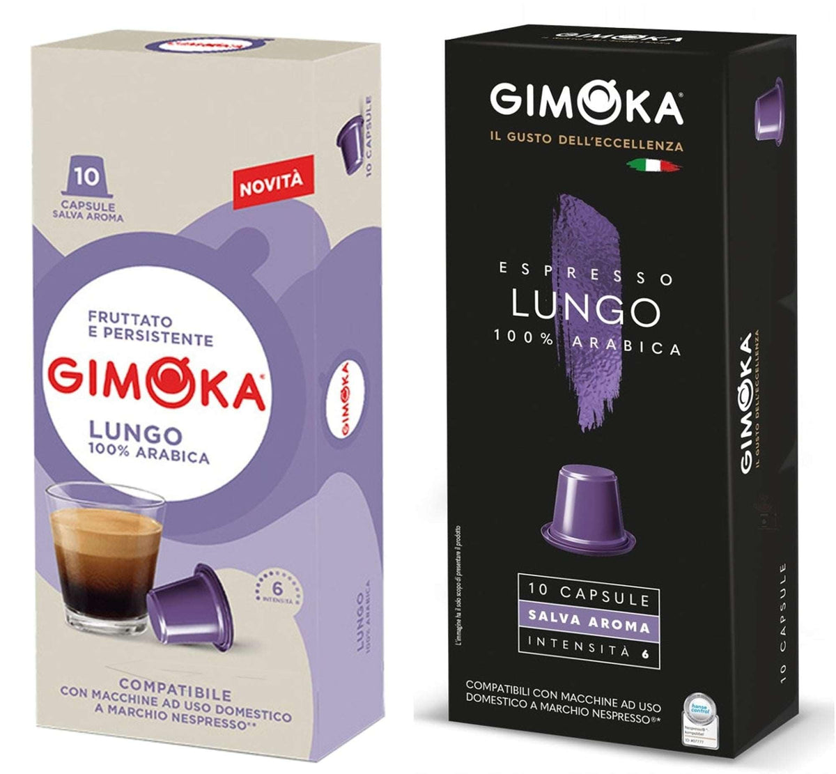 Produkt GIMOKA Kapsułki do ekspresu 2x Kapsułki do ekspresu GIMOKA Nespresso Lungo 10 sztuk K_100053_2