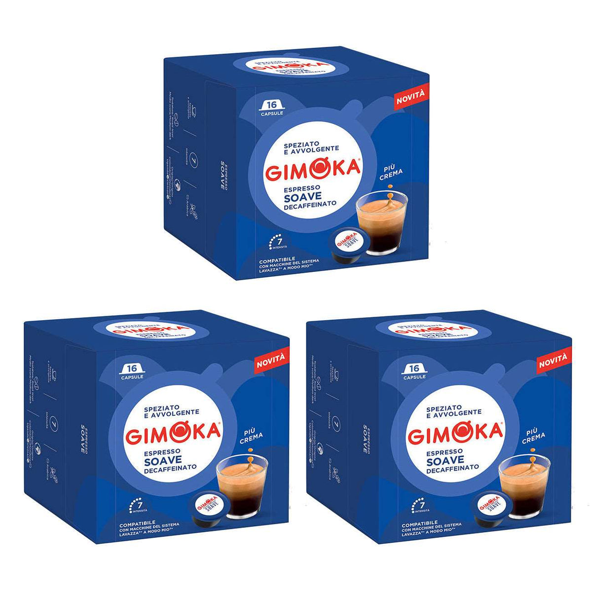 Produkt GIMOKA Kapsułki do ekspresu 3x Kapsułki do ekspresu GIMOKA Decaf Soave Lavazza A Modo Mio K_S01130_3