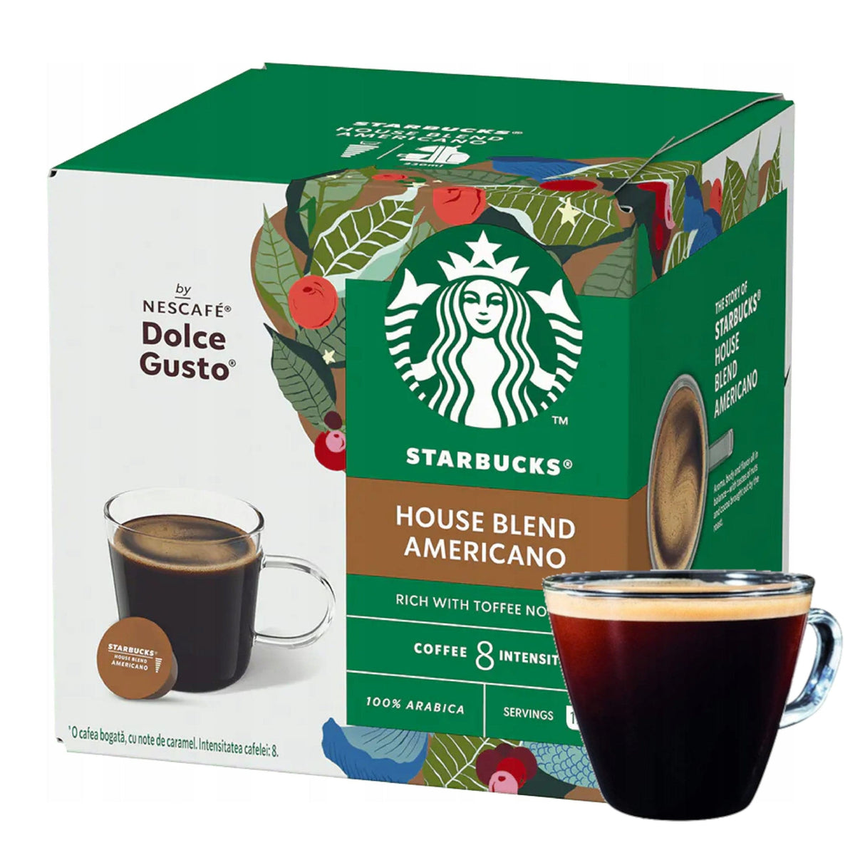 Produkt STARBUCKS Kapsułki do ekspresu House Blend Americano Dolce Gusto Kapsułki do ekspresu 12szt 024483