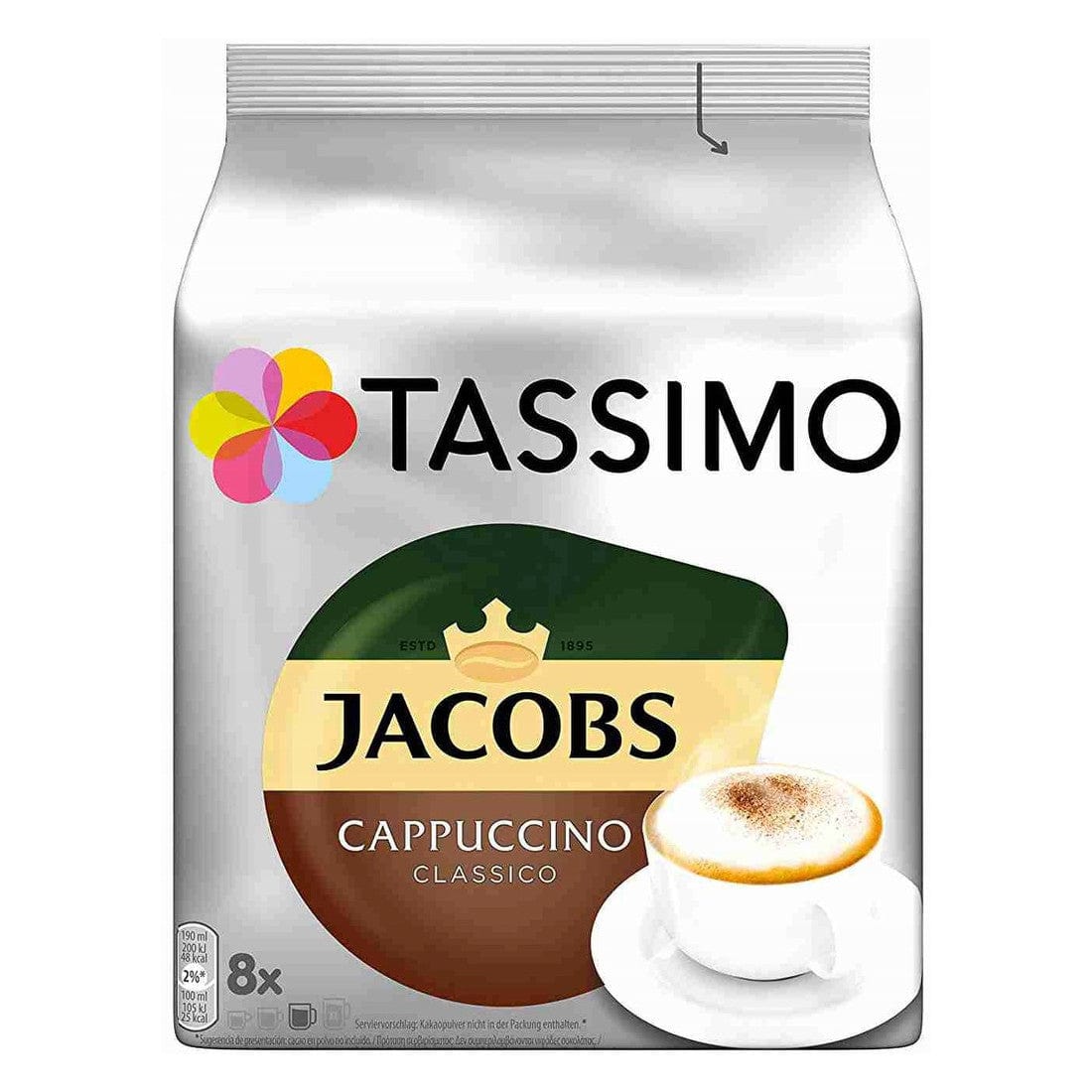 Produkt JACOBS Kapsułki do ekspresu JACOBS TASSIMO Cappuccino Classico 16 szt 000621