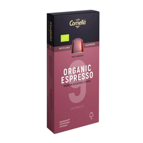 Produkt CORNELLA Kapsułki do ekspresu Kapsułki do ekspresu CORNELLA Organic Espresso Nespresso 10 szt 001472