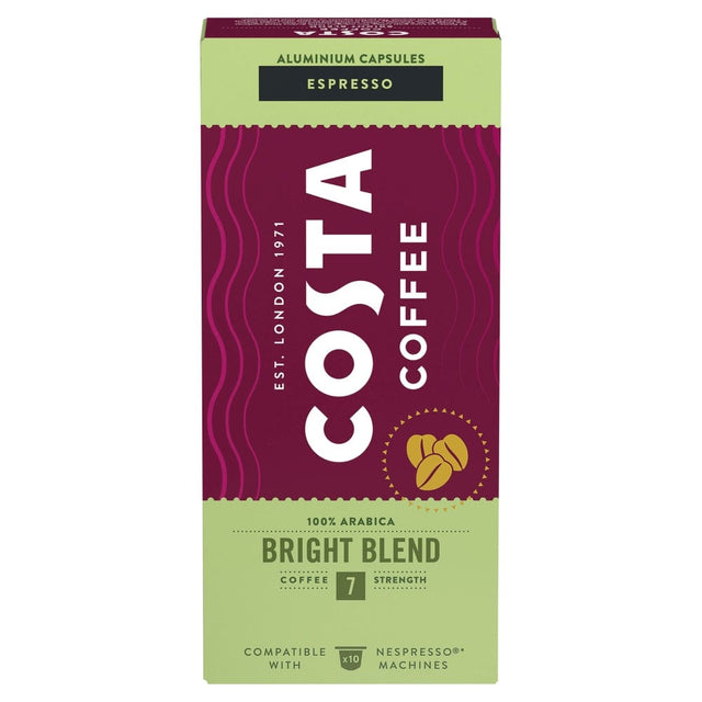 Produkt COSTA COFFEE Kapsułki do ekspresu Kapsułki do ekspresu COSTA COFFEE Bright Blend Nespresso 10szt 028551