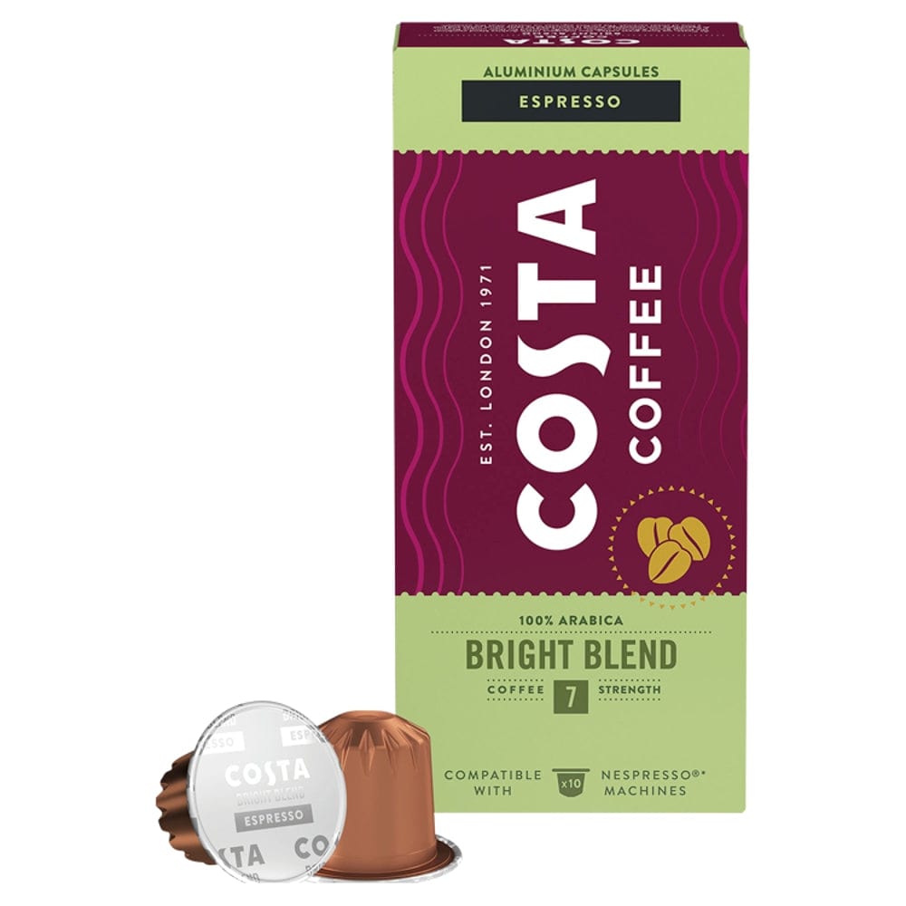 Produkt COSTA COFFEE Kapsułki do ekspresu Kapsułki do ekspresu COSTA COFFEE Bright Blend Nespresso 10szt 028551