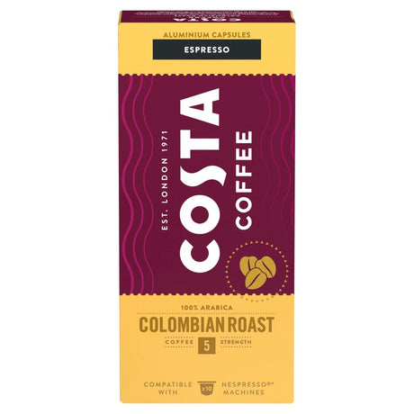 Produkt COSTA COFFEE Kapsułki do ekspresu Kapsułki do ekspresu COSTA COFFEE Colombian Roast Nespresso 10szt 028554