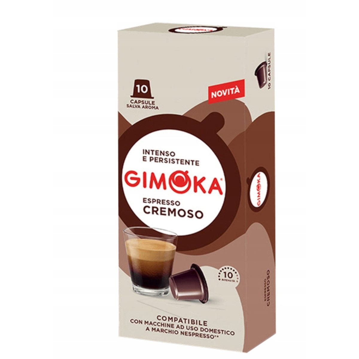 Produkt GIMOKA Kapsułki do ekspresu Kapsułki do ekspresu GIMOKA Cremoso Nespresso 10 sztuk 100050