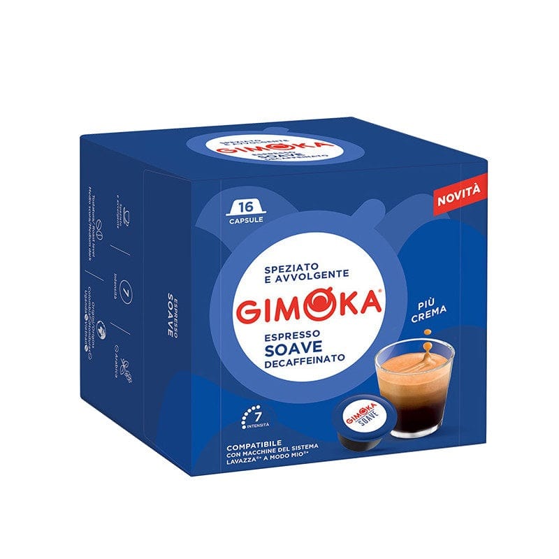 Produkt GIMOKA Kapsułki do ekspresu Kapsułki do ekspresu GIMOKA Decaf Soave Lavazza A Modo Mio 16 szt S01130