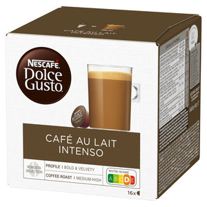 Produkt NESCAFE Kapsułki do ekspresu Kapsułki do ekspresu NESCAFE Dolce Gusto Cafe Au Lait Intenso 16 sztuk 026188