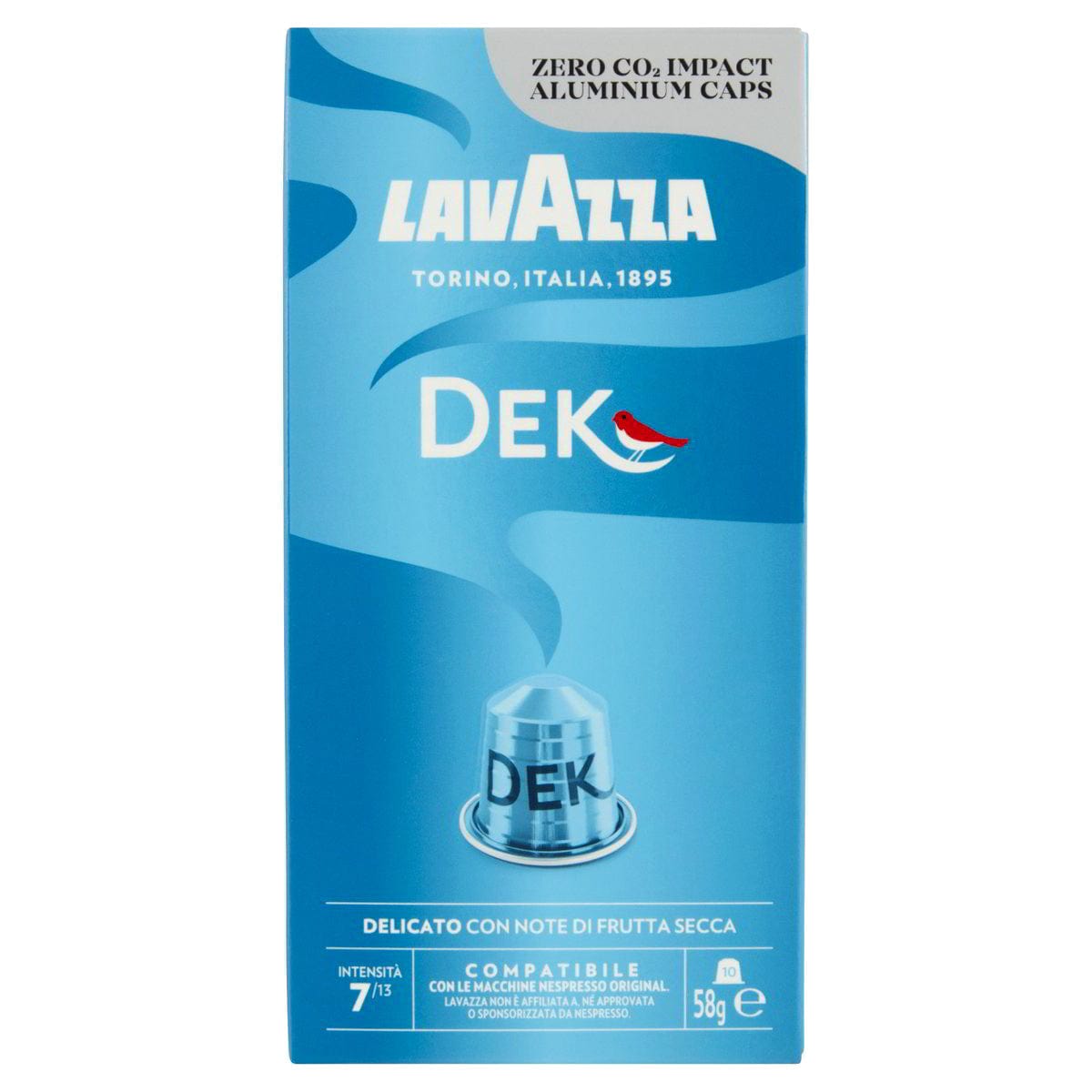 Produkt LAVAZZA Kapsułki do ekspresu LAVAZZA DEK Nespresso bezkofeinowa 10 szt 045195